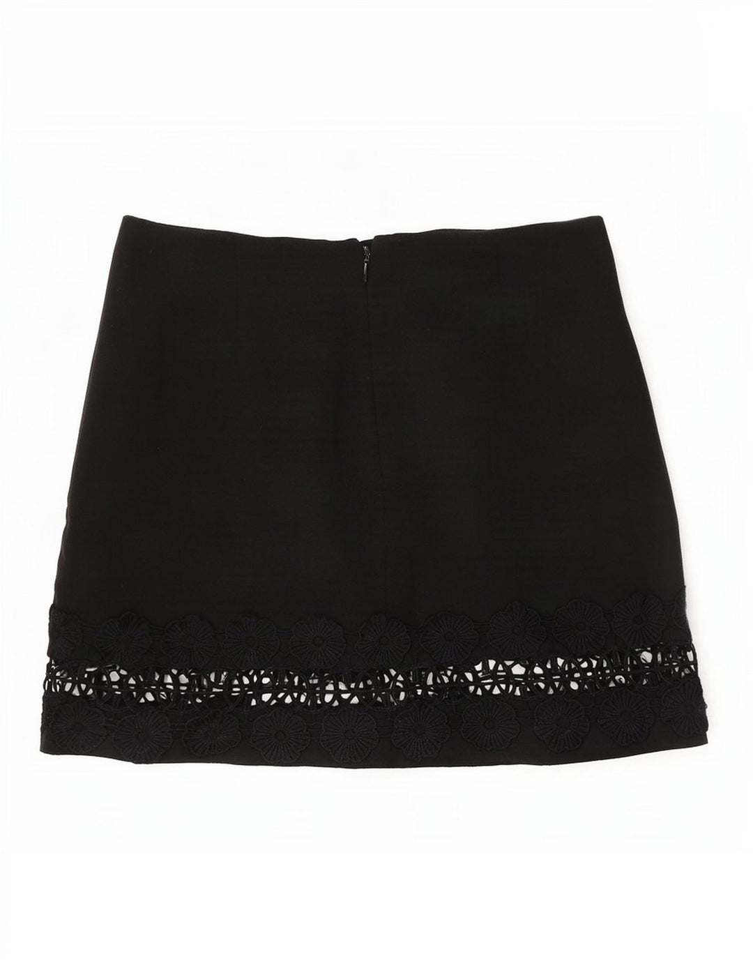 Topshop Dame Mini-nederdel UK 12 Medium W30 Black Floral Polyester