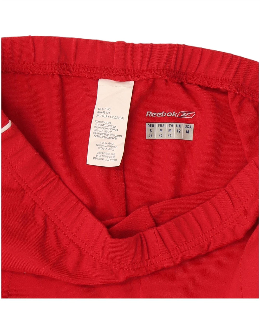 Reebok Træningsdragtsbukser til kvinder UK 12 Medium Rød Nylon