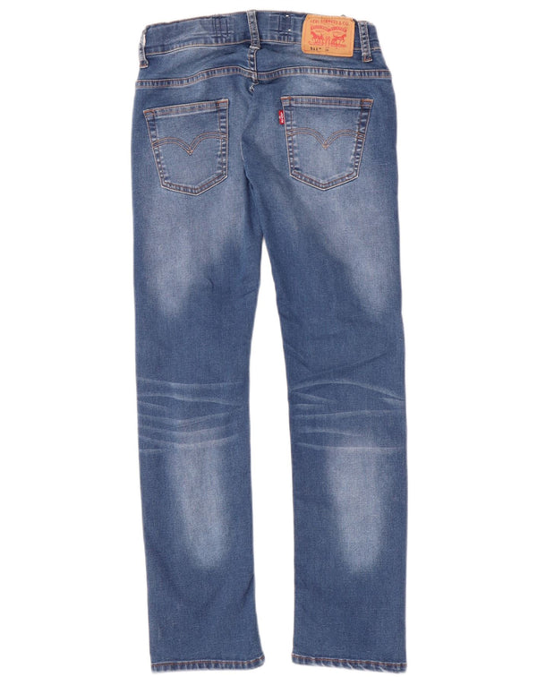 Levi's Boys 511 Slim Jeans 9-10 år W24 L27 Blå Bomuld
