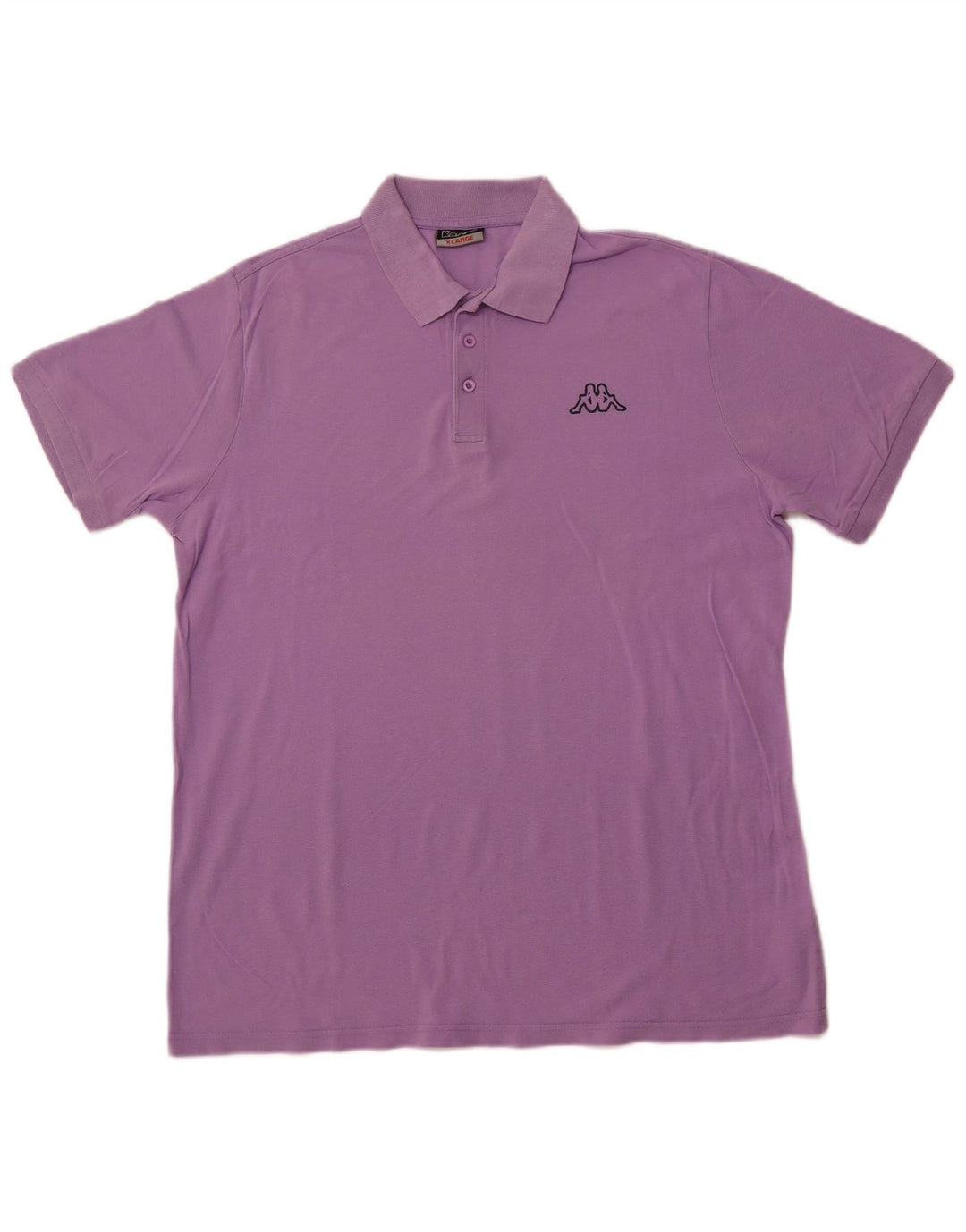 KAPPA herre poloshirt XL lilla bomuld