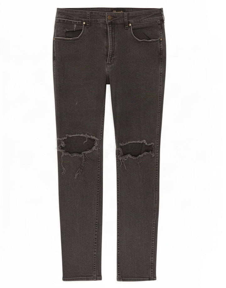 Wrangler Herre Distressed Slim Jeans W34 L29 Grå Bomuld