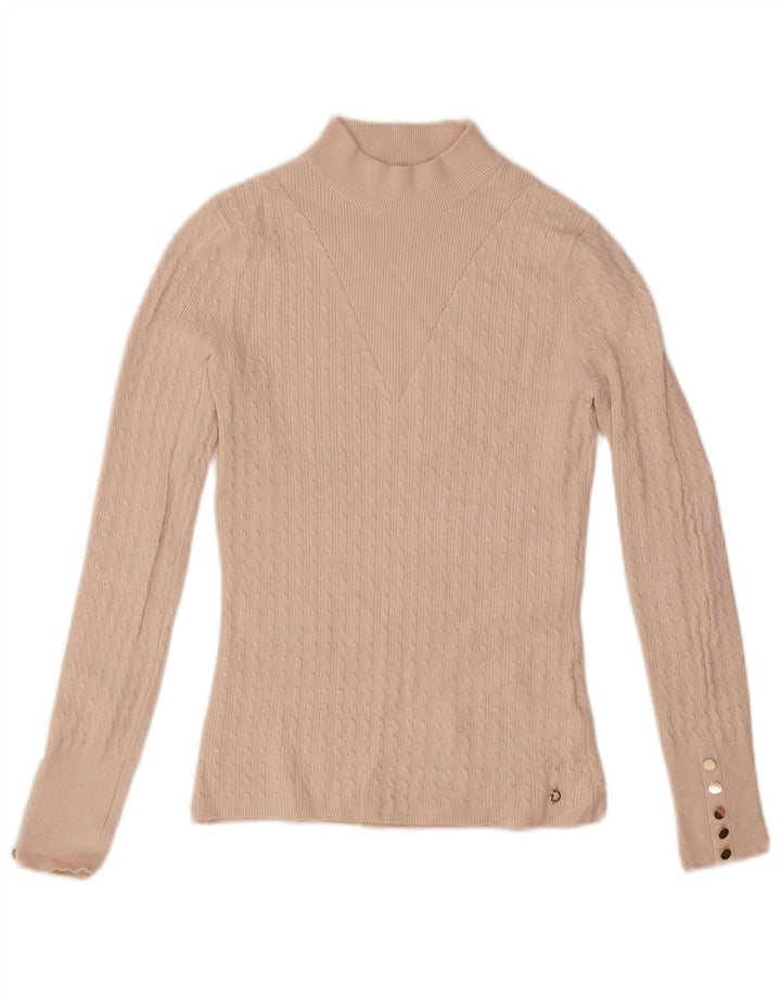 Guess Dame Turtle Neck Sweater UK 6 XS Pink