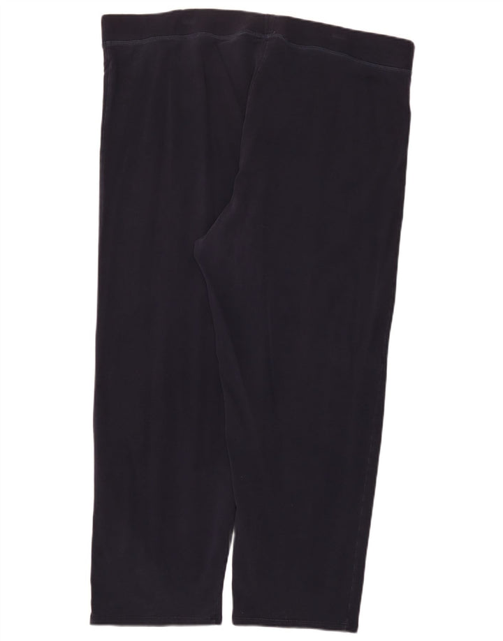 Marks & Spencer Dame Leggings UK 24 4XL Navy Blue Bomuld