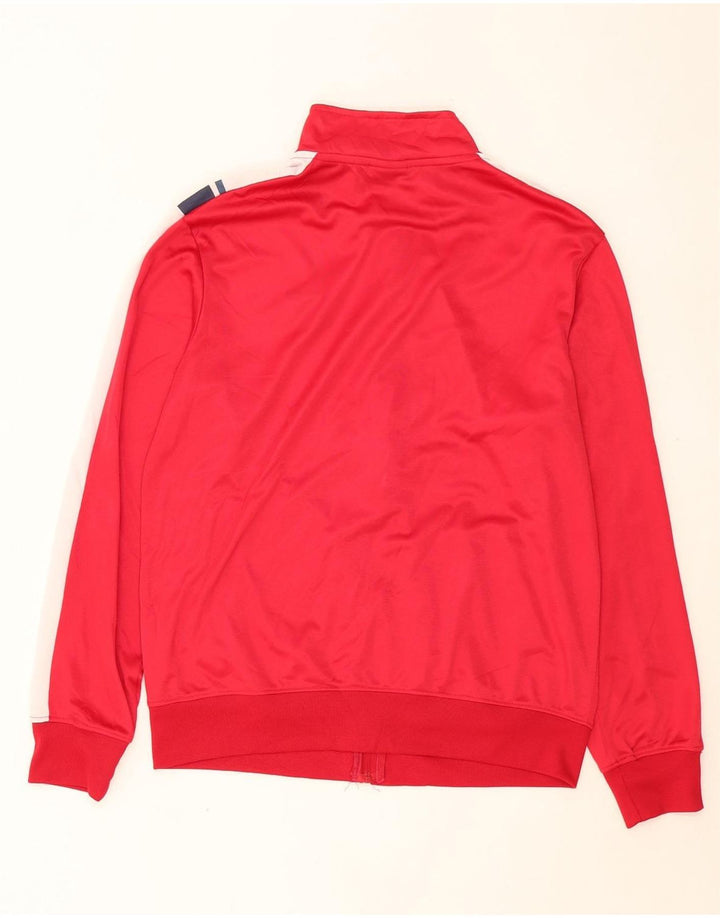 DIADORA Træningsdragt topjakke til kvinder UK 16 Large Red Colourblock Polyester