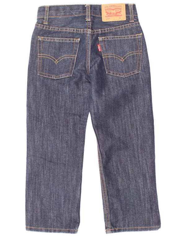 Levi's Boys 514 lige jeans 4-5 år W22 L8 marineblå bomuld