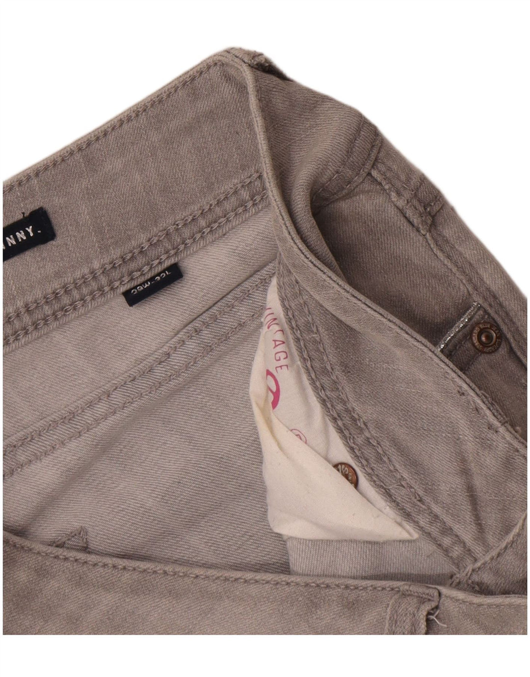 Superdry Super Skinny Jeans til kvinder W29 L32 Grå bomuld