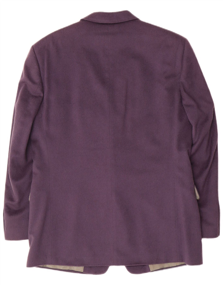 Rene Lezard Herre 2-knaps blazerjakke IT 52 XL Lilla Cashmere