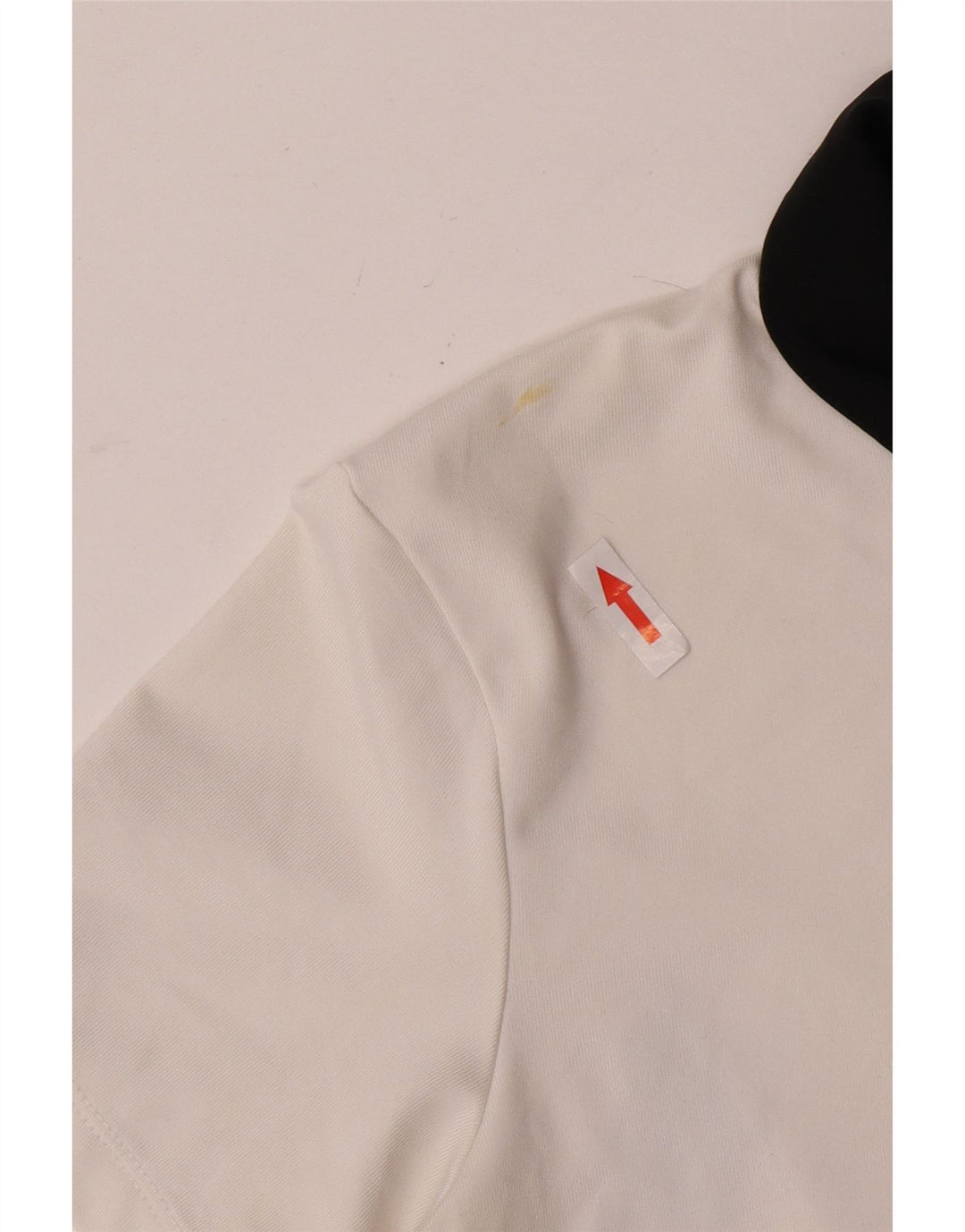 Nike Dame Dri Fit Polo Shirt UK 10 Small White Colourblock