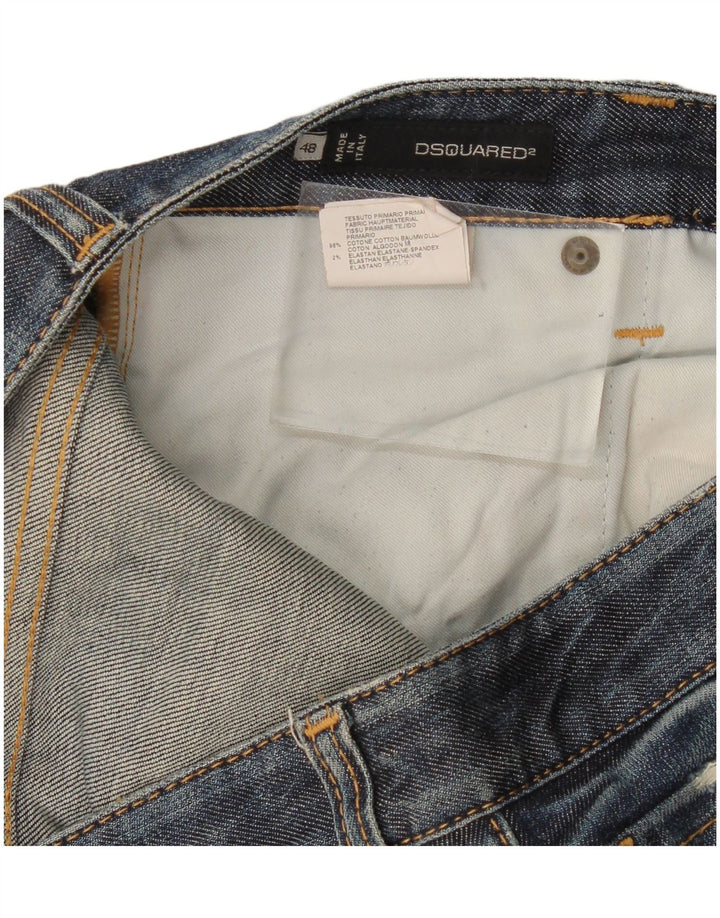 Dsquared2 Dame Slim Jeans IT 48 XL W36 L32 Marineblå Bomuld