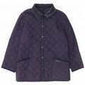 Barbour Herre LIDDESDALE Quiltet jakke UK 40 Large Navy Blue Nylon