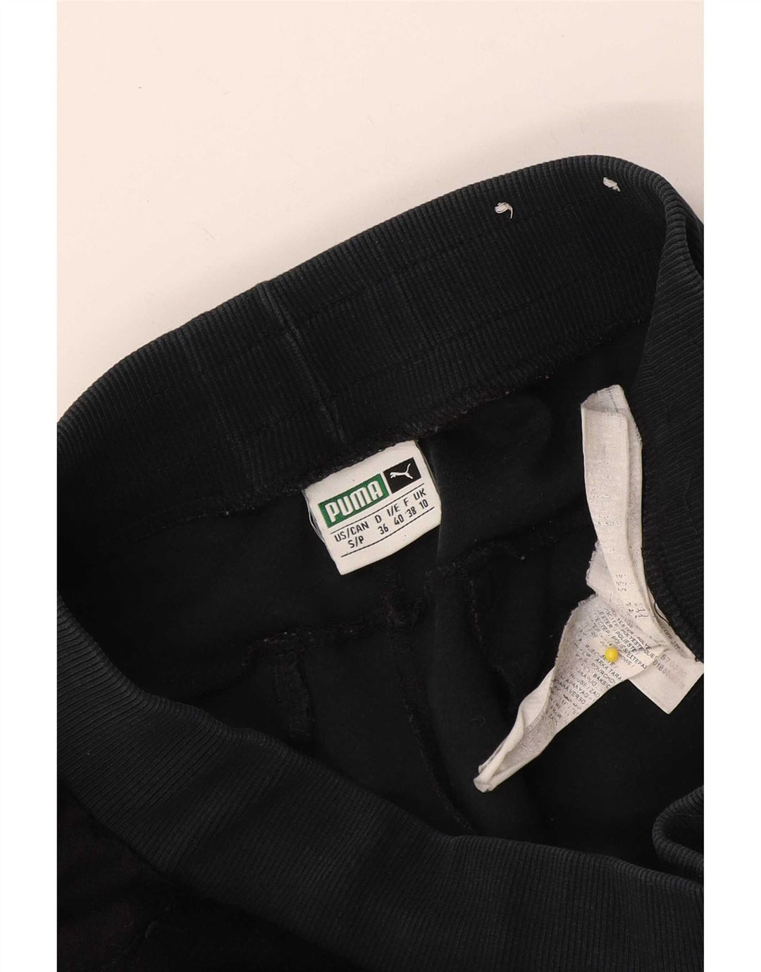 Puma træningsdragtsbukser til kvinder UK 10 Small Black Polyester