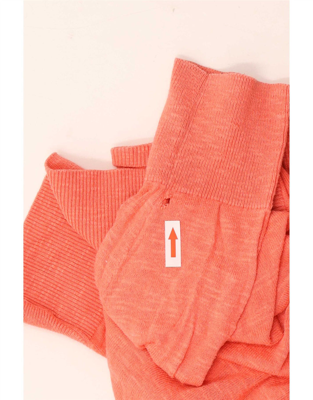 Gap Dame Oversized Open Cardigan Sweater UK 18 XL Orange Bomuld