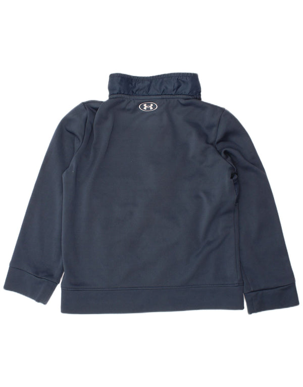 UNDER ARMOUR Sweatshirt med lynlås til drenge 5-6 år marineblå polyester