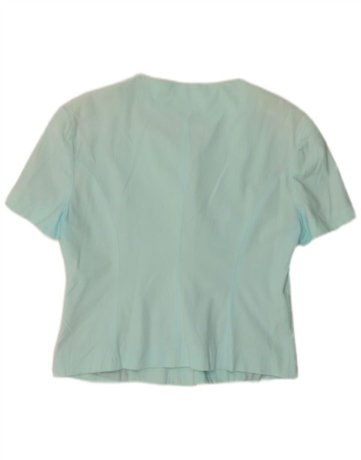 BENETTON Dame 5-knaps kortærmet blazerjakke IT 44 Medium Turkis