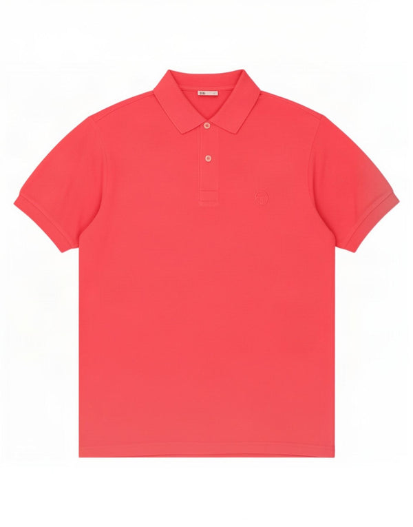 Sergio Tacchini Mens Polo Shirt Medium Pink Cotton