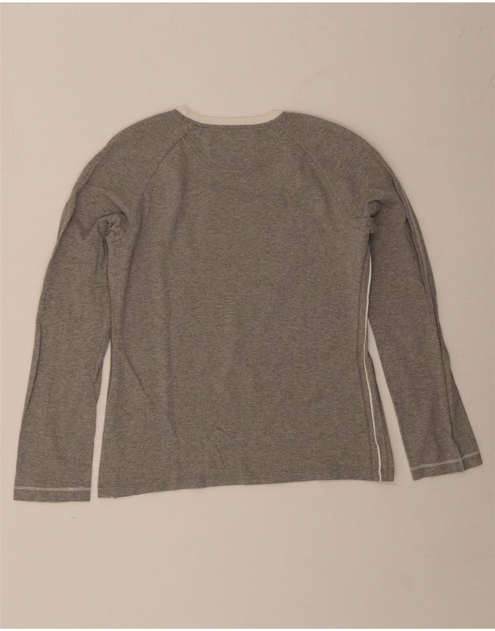 Champion Womens Heritage Classics Grafisk Top Langærmet UK 14 Stor Grå