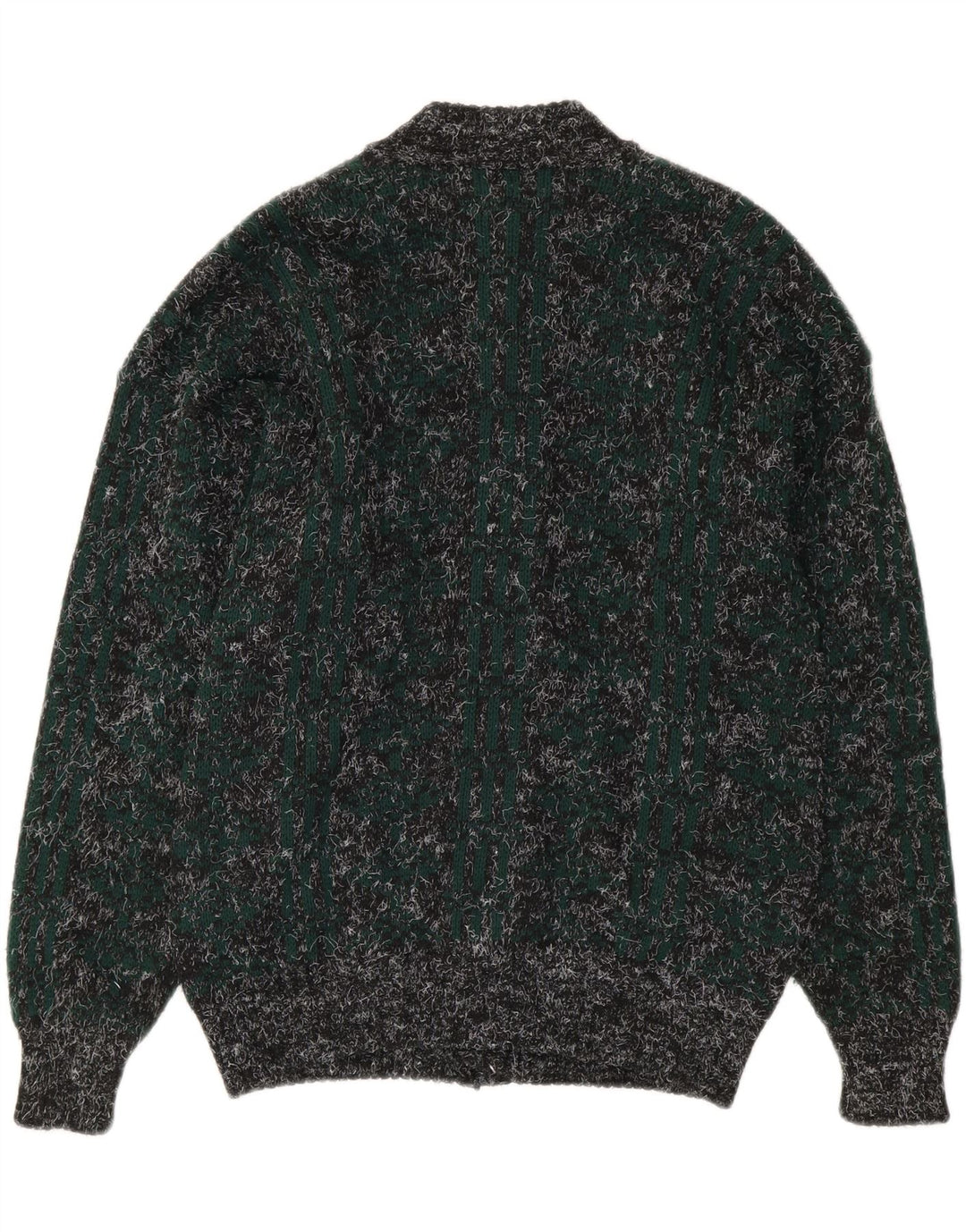 Confezioni Di Lusso Herre Cardigan Sweater Stor flerfarvet Flecked Uld