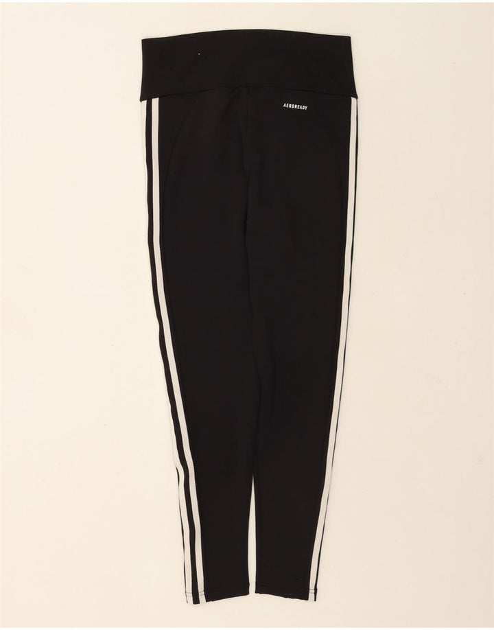 Adidas Aeroready Leggings til kvinder UK 12/14 Medium Black Polyester