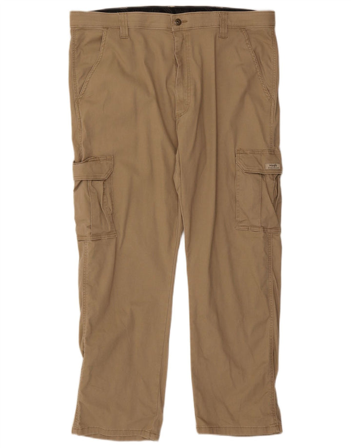 WRANGLER Mens Straight Cargo Trousers W40 L29 Beige Cotton Vintage Wrangler and Second-Hand Wrangler from Messina Hembry 