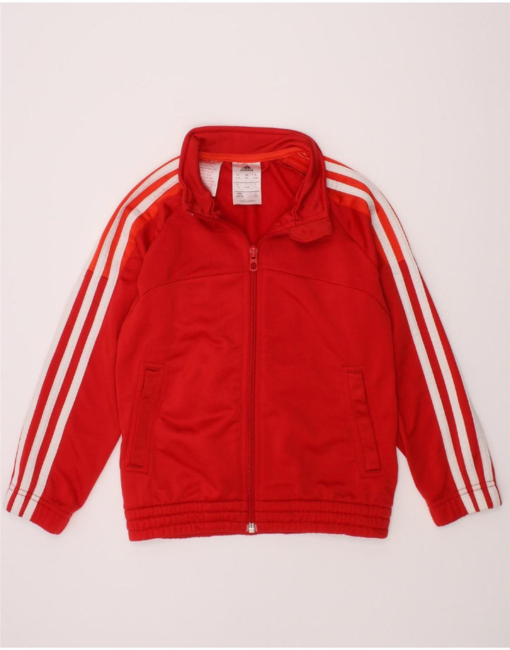 ADIDAS Pigetræningsdragt Topjakke 5-6 År Rød Polyester