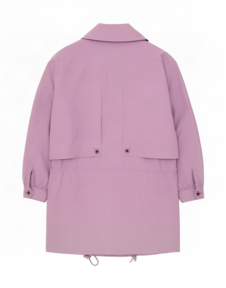 C & A Womens Oversized Windbreaker Coat EU 42 Large Purple Polyester
