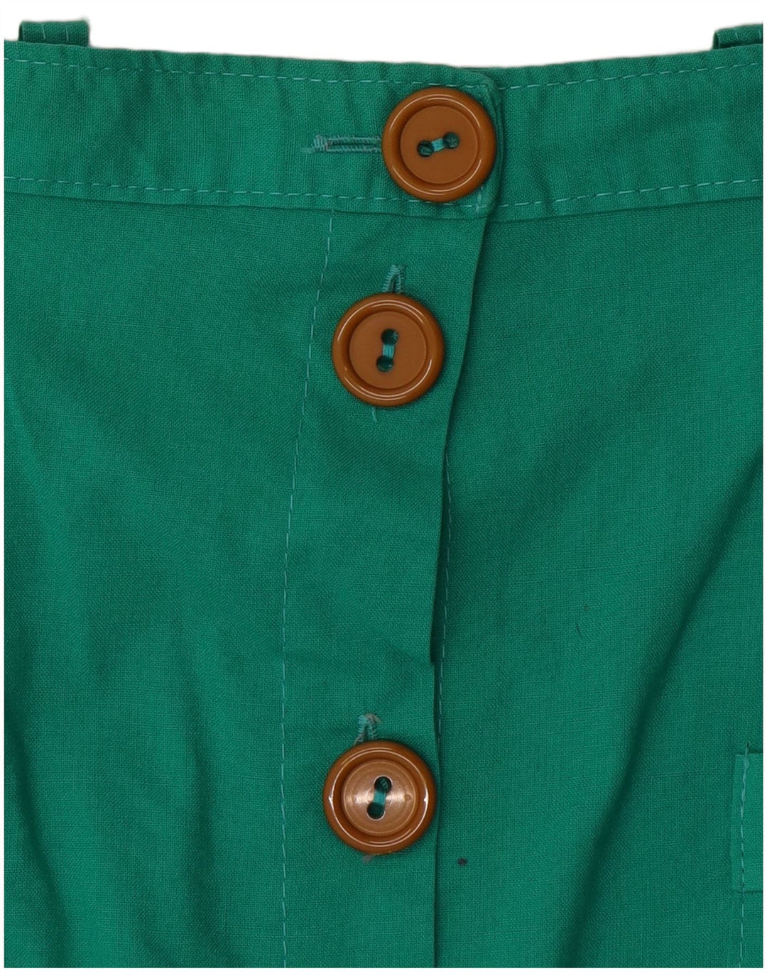 Vintage midi-nederdel til kvinder W28 Medium Green