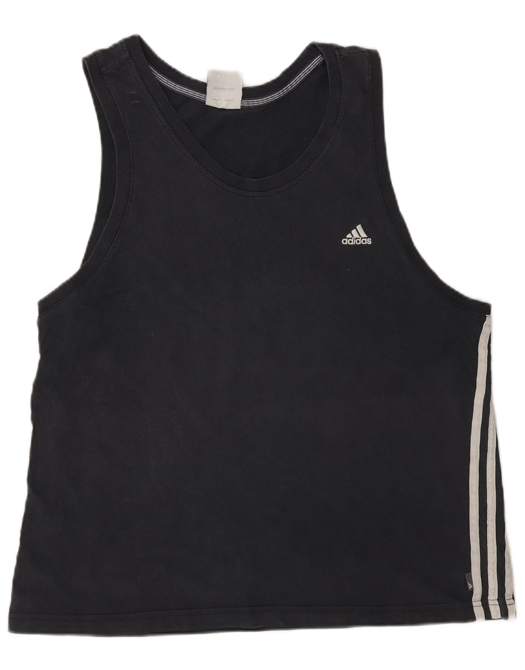 Adidas Herrevest Top Large Sort Bomuld