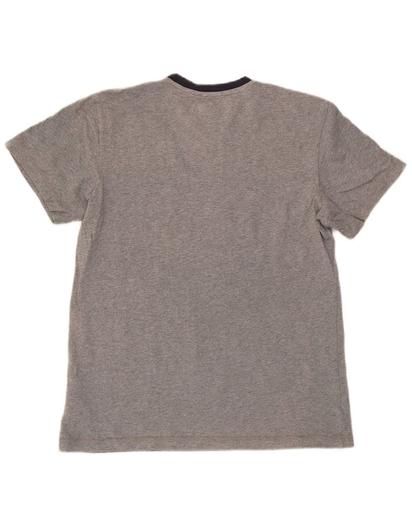 Adidas Herre T-Shirt Top Lille Grå Colourblock Bomuld