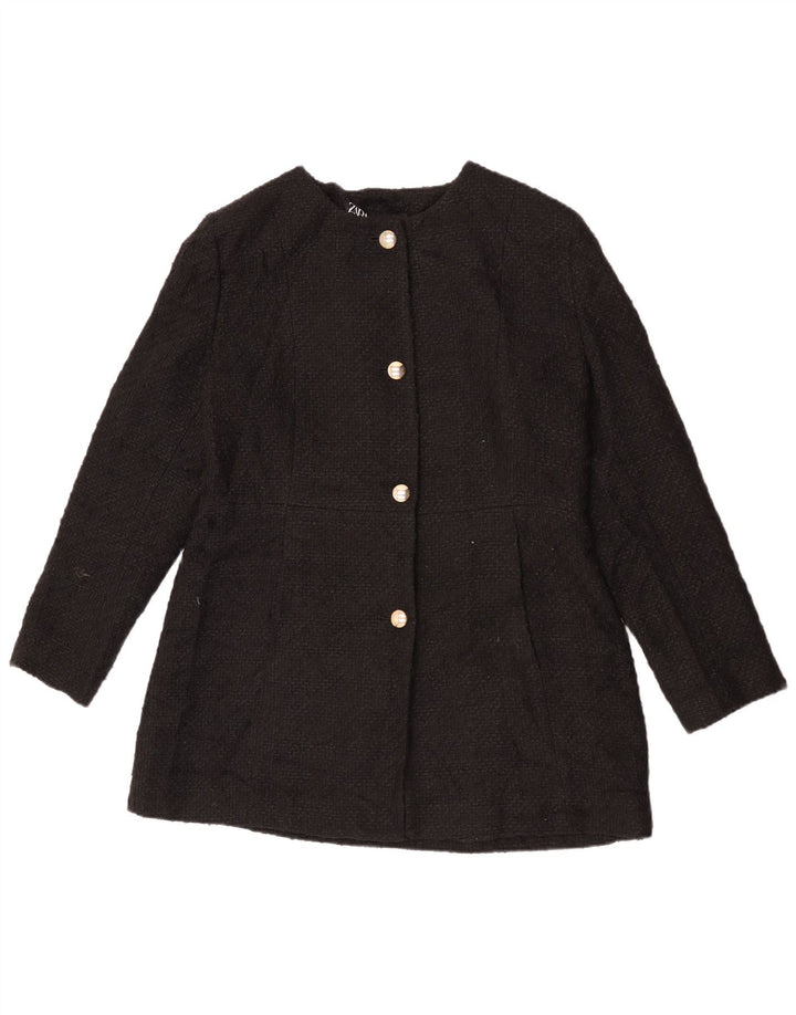 Zara Dame 4 Button Blazer Jacket UK 18 XL Sort