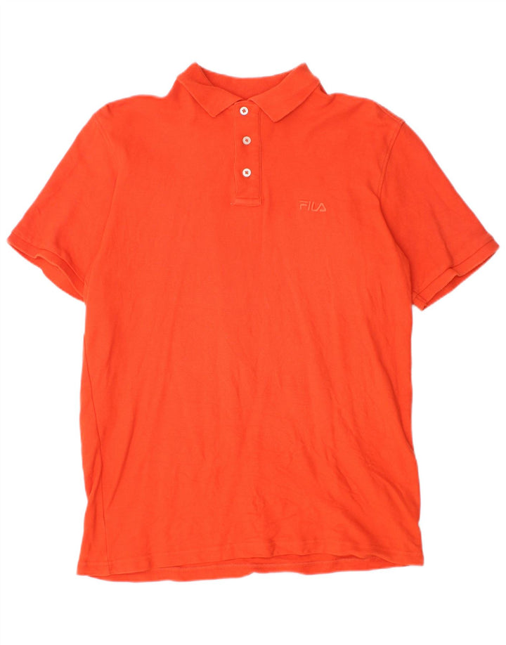 Fila Herre poloshirt Medium Orange Bomuld