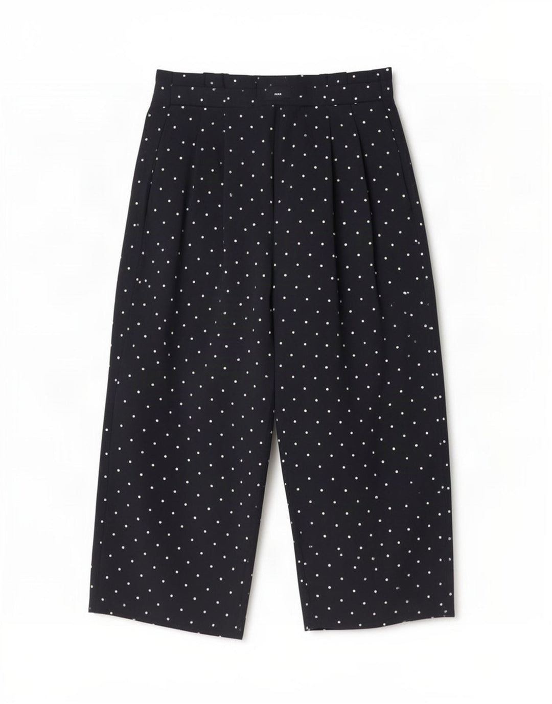 Zara Womens Pegged Capri Bukser Small W26 L20 Navyblå plettet polyester