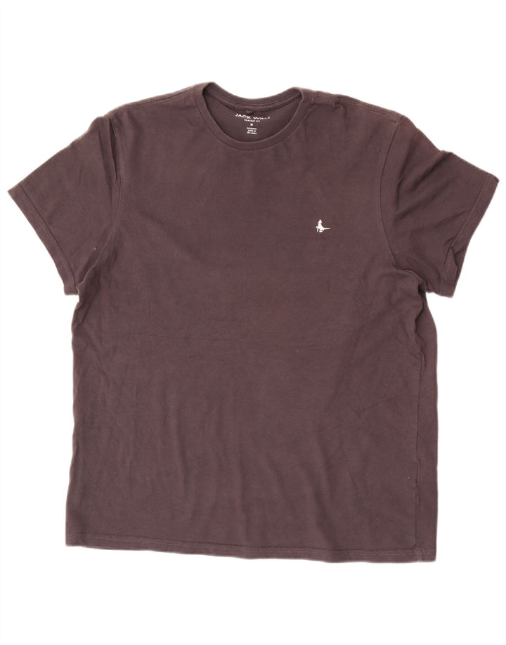 Jack Wills Herre Classic Fit T-Shirt Top Medium Sort Bomuld