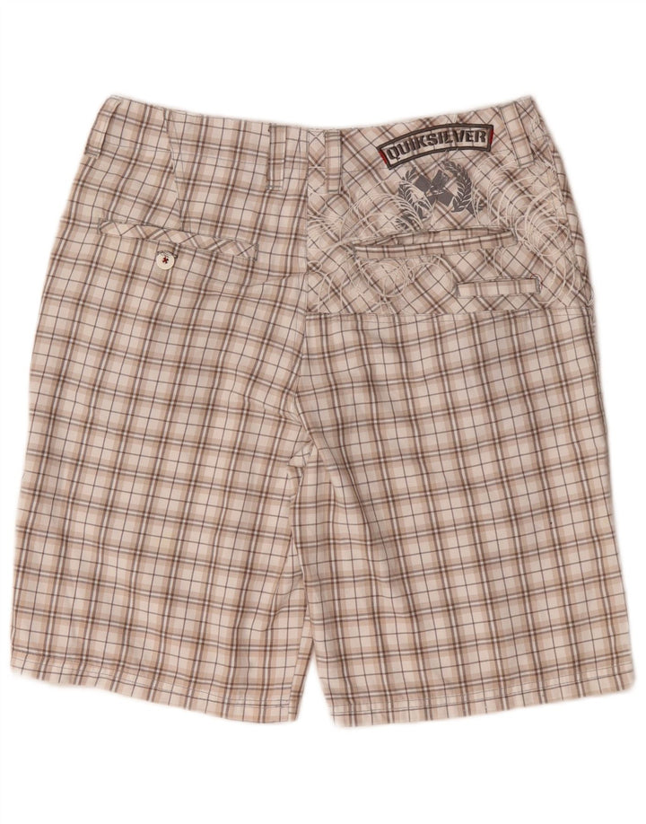 Quiksilver Herre Grafiske Chino Shorts Medium W32 Beige Ternet polyester