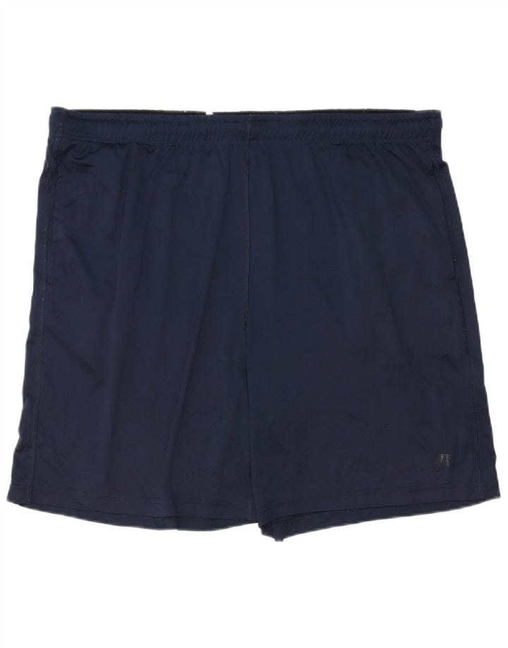 RUSSELL ATHLETIC Herre sportsshorts XL marineblå polyester