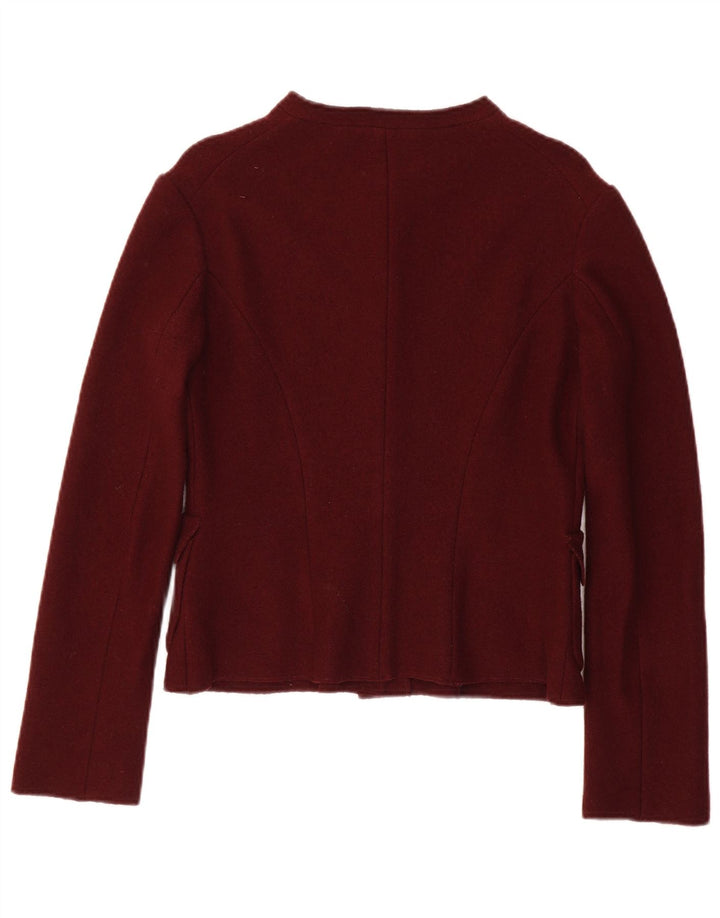 Aspesi Dame 4-knaps blazerjakke IT 40 Small Burgundy Wool