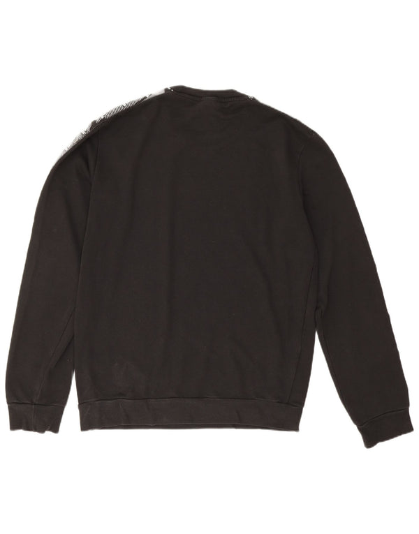 Adidas Mens Graphic Sweatshirt Jumper Medium Black Cotton