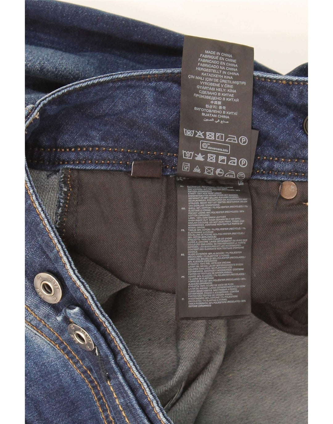 G-Star Dame Midge Slim Jeans W33 L30 Marineblå Bomuld