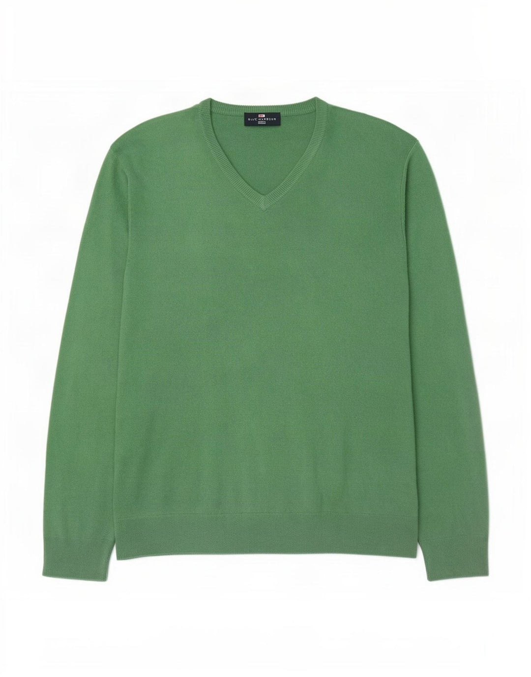 Marks & Spencer Herre V-hals sweater Stor grøn akryl