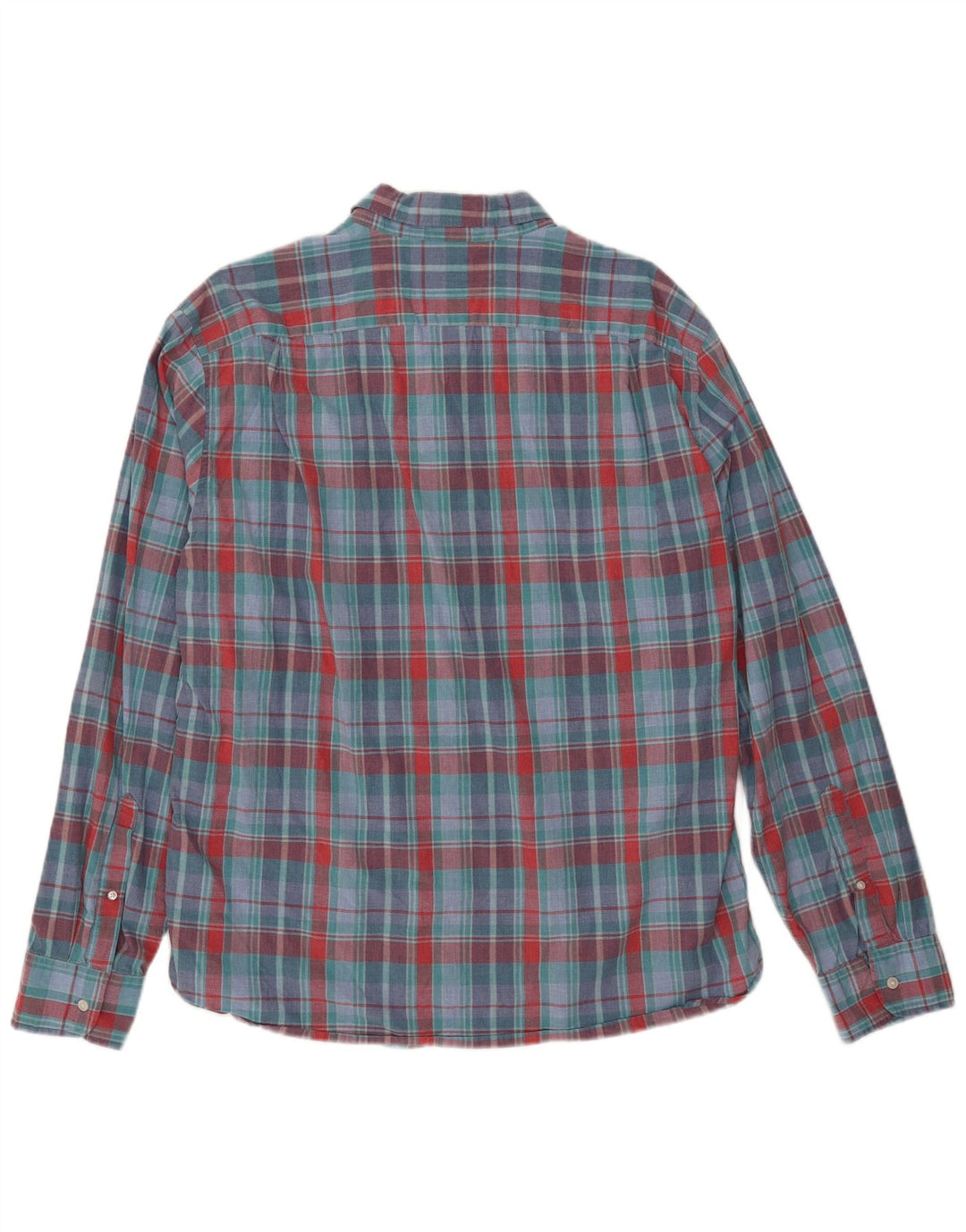 J. Crew Herre Slim Shirt XL Blå ternet bomuld