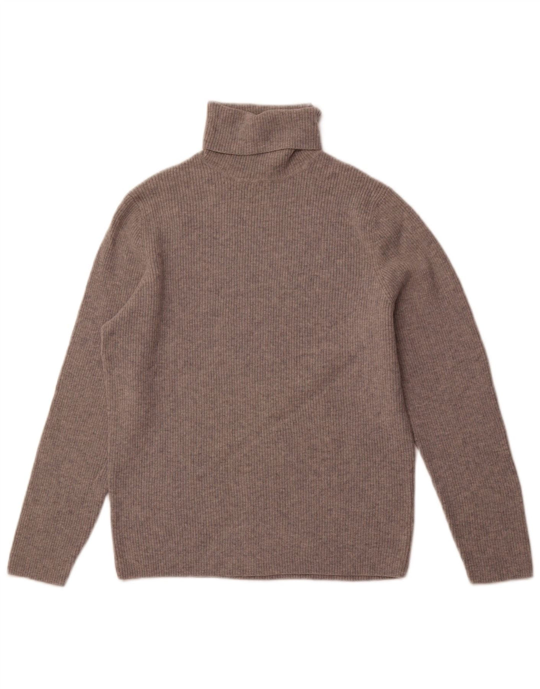 MASSIMO DUTTI Dame Rullehalstrøje DK 16 Stor Grå Uld