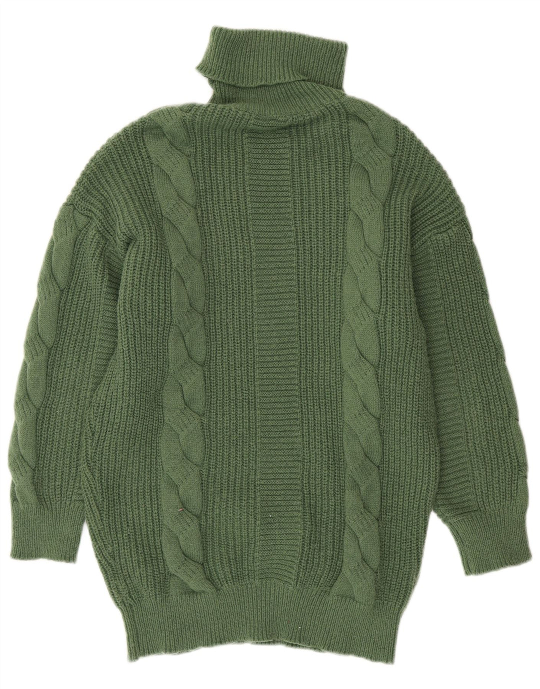 SHEIN Dame Oversized rullehals sweater UK 14 Medium Green