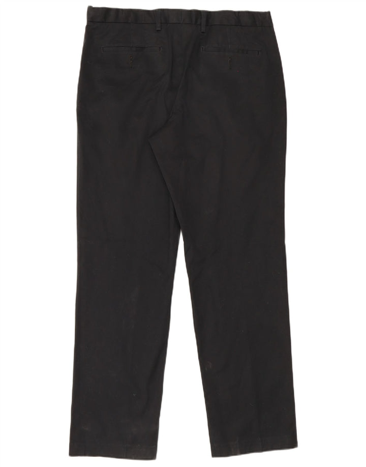 Marks & Spencer Herre Skræddersyet Fit Straight Suit Bukser W34 L31 Sort