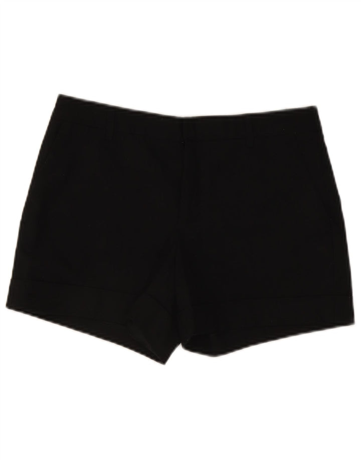 Zara Chino Shorts Små W26 sort polyester til kvinder