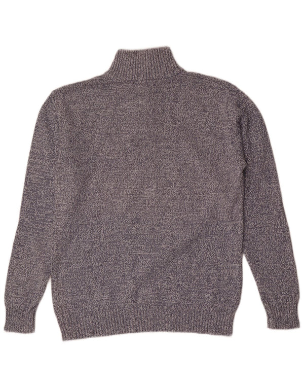 Kappa Herre Zip Neck Jumper Sweater XL Blå Flecked