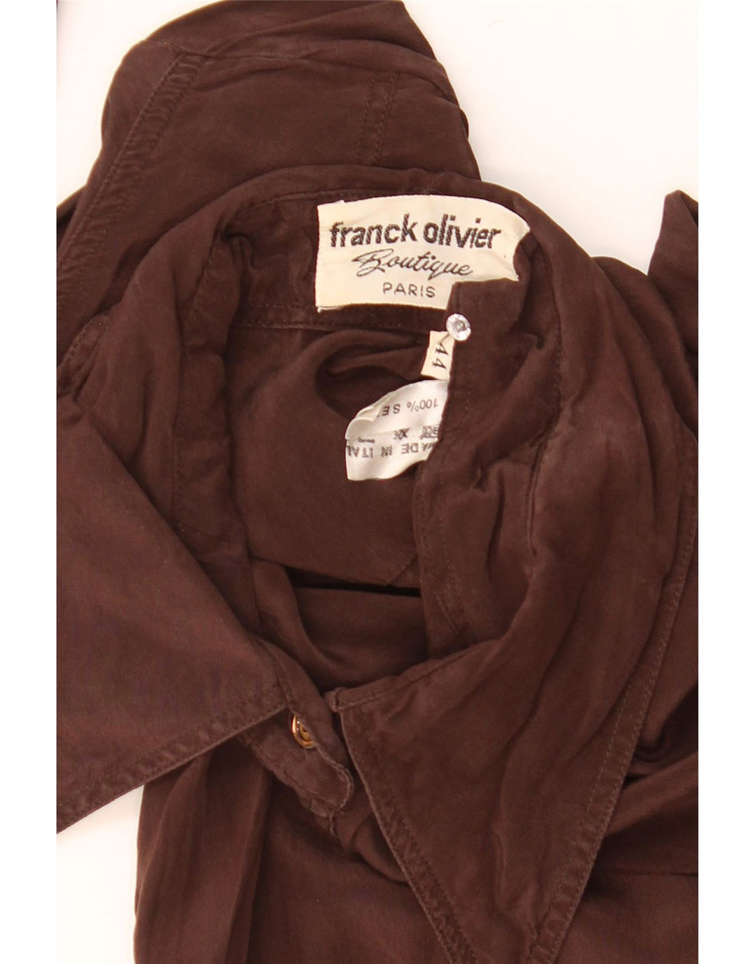 Franck Olivier Dameskjorte IT 44 Medium Brun Silke
