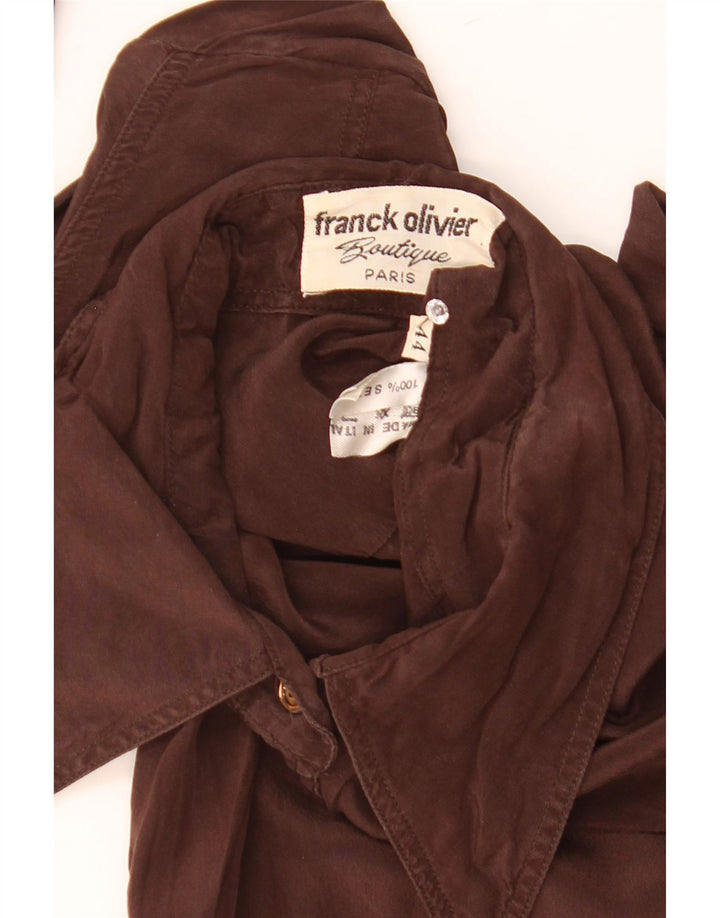Franck Olivier Dameskjorte IT 44 Medium Brun Silke