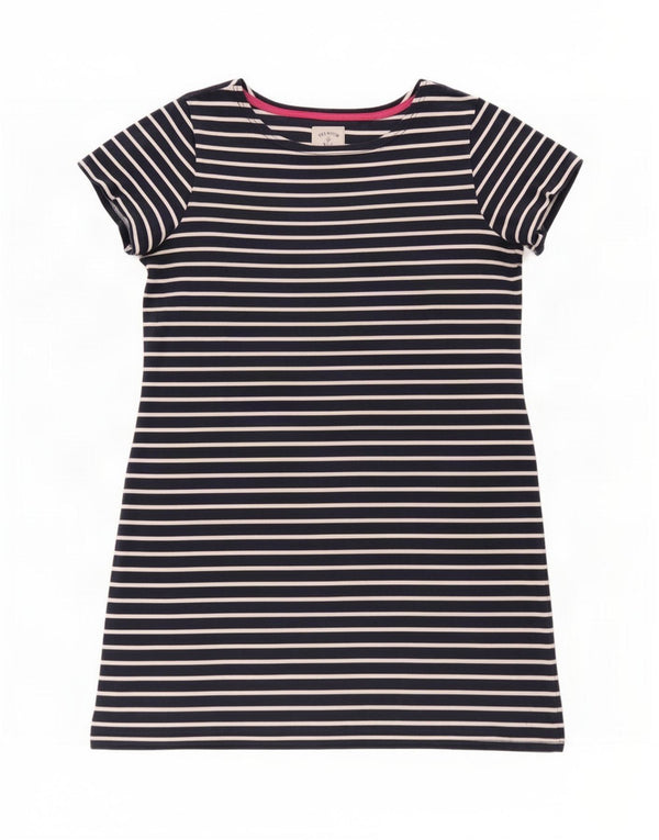 Joules T-shirtkjole til kvinder UK 18 XL marineblå stribet bomuld