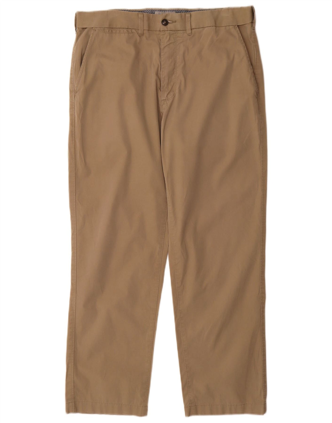 Marks & Spencer Herre Regular Chino Bukser W34 L29 Beige Bomuld