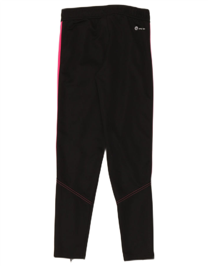 Adidas Boys Aeroready Tracksuit Bukser 9-10 år Sort polyester