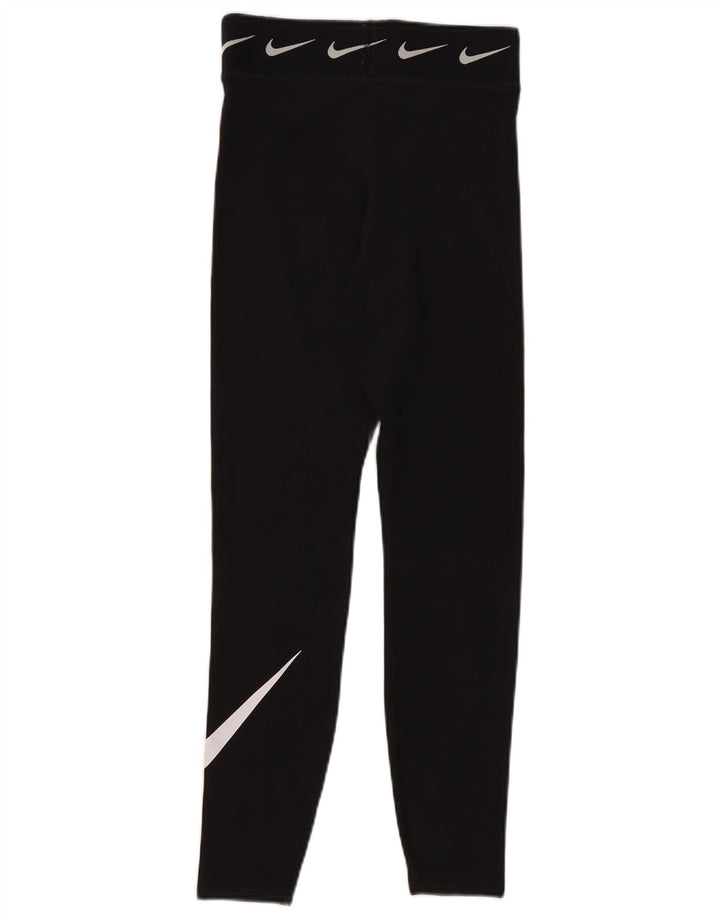 NIKE Grafiske Leggings til kvinder UK 8 Lille Sort